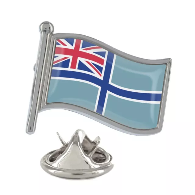 British Civil Air Ensign Flag Silver Lapel Pin Badge