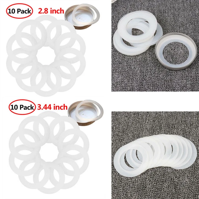 10 REUSABLE LEAK Proof Silicone Airtight Sealing Rings Gaskets for