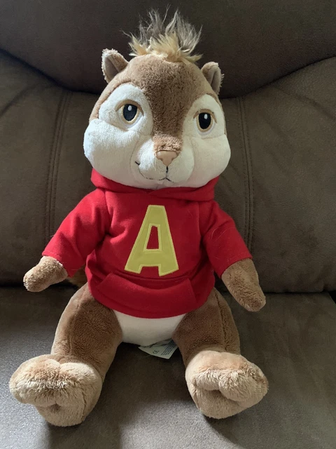 ALVIN THE CHIPMUNK Build-A-Bear Plush BAB, Red Hoodie £12.20 - PicClick UK