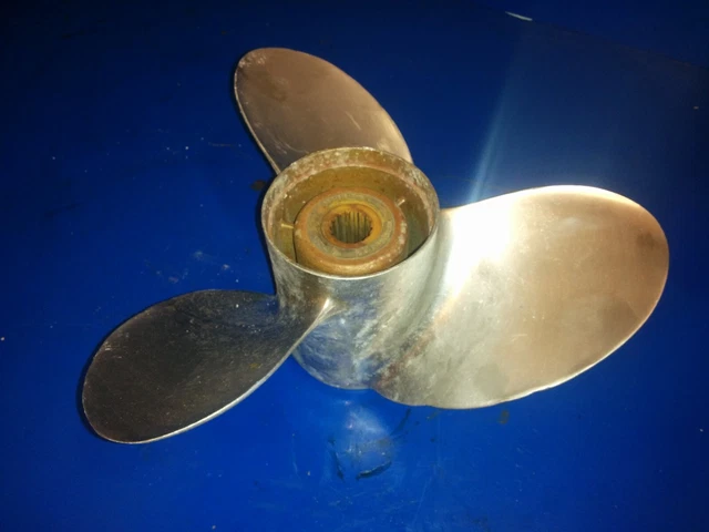 Stainless Steel 13 3/4" X 15P P664 Propeller yy force 125hp mercury CHRYSLER Stainless Steel 13 3/4" X 15P P664 Propeller yy force 125hp mercury CHRYSLER