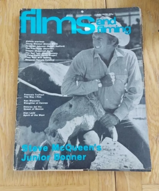 (F&F46) Films & Filming Magazine Cover Page 11X8" 1972 Jul Steve Mcqueen
