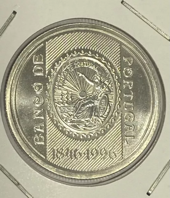 moneda Plata S/C 500 Escudos Portugal 1996 ( 14 Gramos Plata )