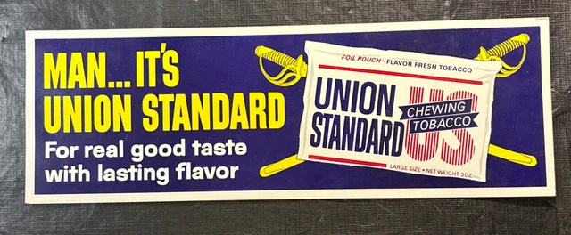 UNION WORKMAN CHEWING Tobacco Display $39.95