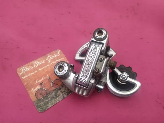 Shimano 600 Ex Arabesque Rear Derailleur Arriere Rd-6200 Bike Velo Short Cage