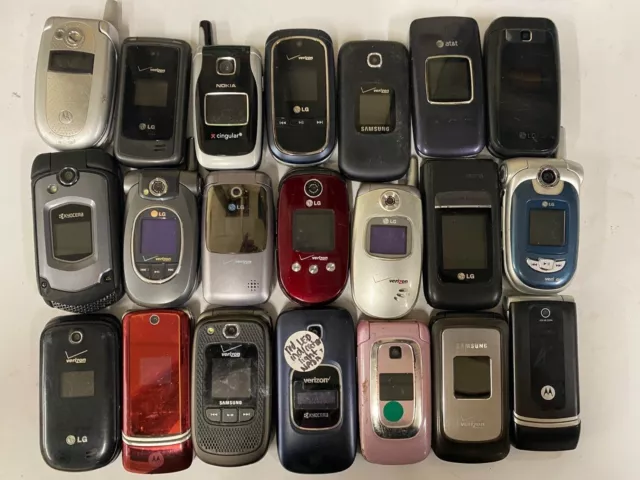 Lot of Assorted Cell Phones for Parts Scrap Trade Gold Recovery Phone FREE SHIP