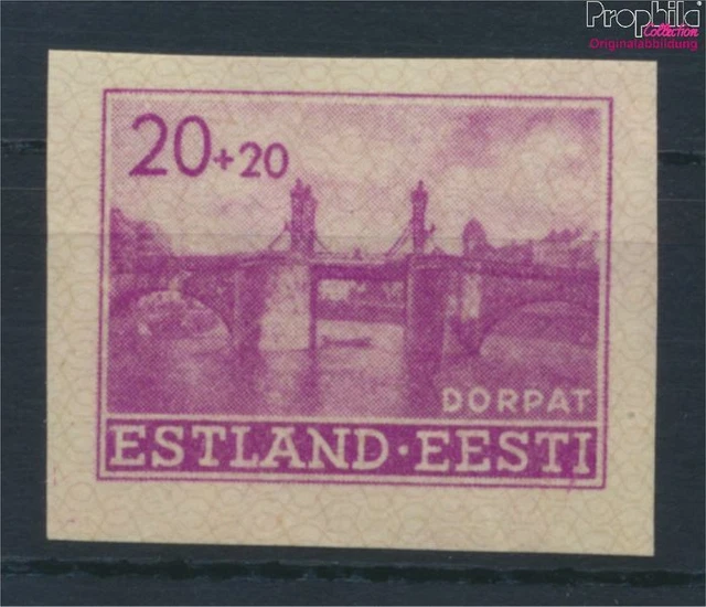 Briefmarken Estland (Dt.Bes.2.WK.) 1941 Mi 5U postfrisch(9483830