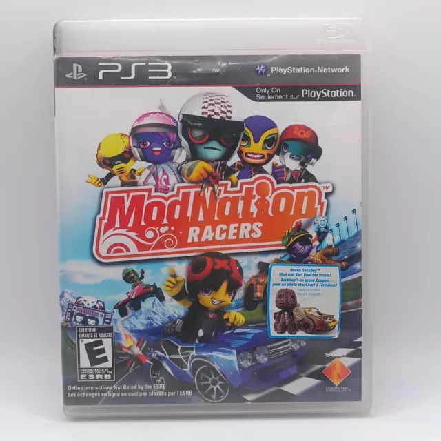 Modnation Racers PS3 (Sony Playstation 3, 2010) Complete Good