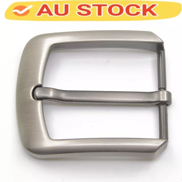 40mm Stainless Steel Pin Buckle fit for Men Leather Belt Waist Strap Snap On