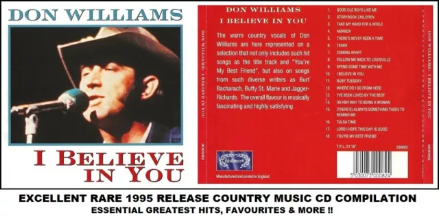 Don Williams - A Very Best Essential Greatest Hits Collection - Country Music CD