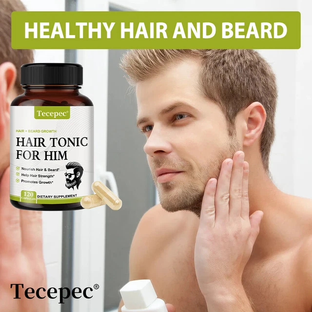 HAIR TONIC FOR Him, Healthy Hair & beard Support, Balance Hair Density
