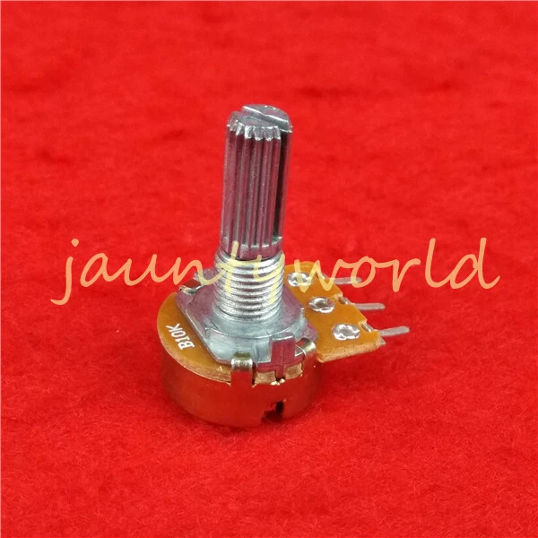 VK] Taiwan ALPHA B10K 10K 148 tipo di piede Curva singolo amplificatore amplificatore altoparlante stereo potenziometro D shaft 15MM interruttore 3 piede