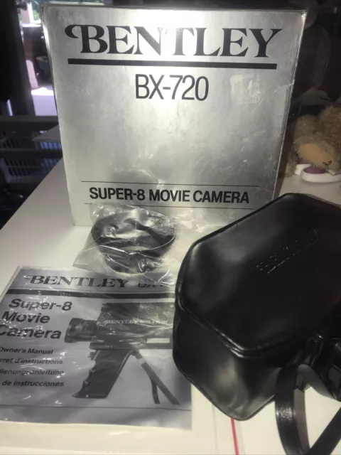 Vintage Bentley Super 8 BX-720 Movie camera! Complete Appears To Never Been Used