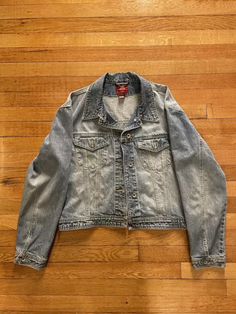 Vintage Gap Women’s Extra Large Stone Washed Denim Trucker Jacket 1990s Special
