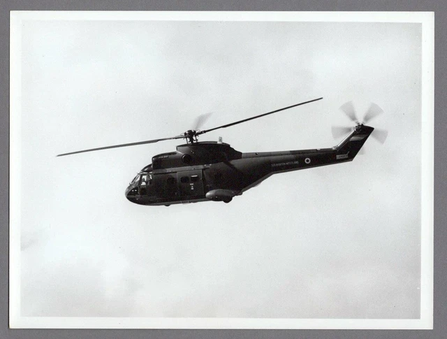 Westland / Sud Aviation Puma Helicopter Large Vintage Photo