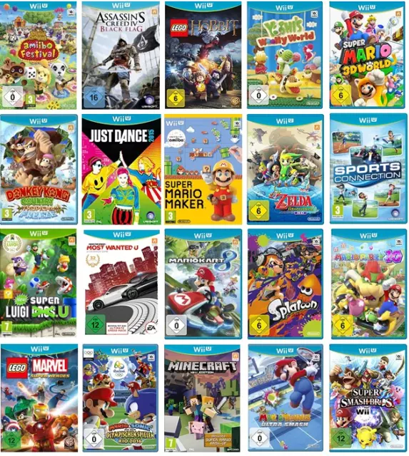 Nintendo Wii U Spiele Mario Kart 8 und viele mehr Wii Party U Zelda Bros. Donkey