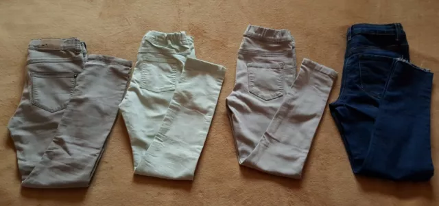 Bellissimo pacchetto jeans/jeggings per ragazza varie marche età 8-9 anni ottime condizioni