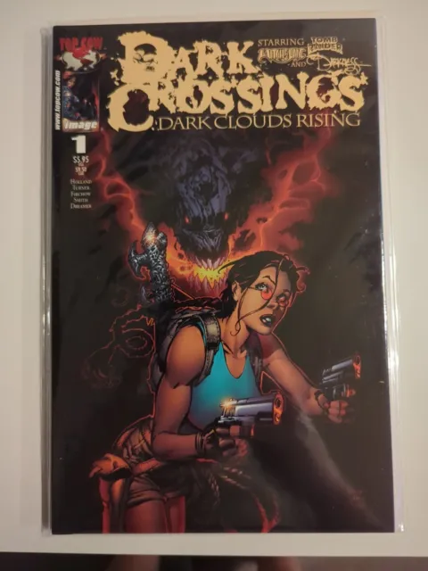DARK CROSSINGS #1 2 Comic Lot Witchblade Tomb Raider Darkness Crossover Top Cow