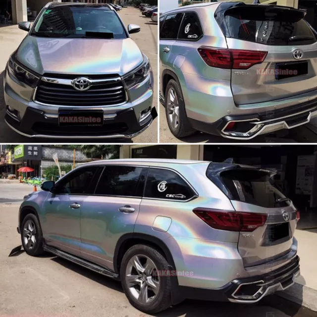 Air Free Car Rainbow Mirror Chrome Chameleon Pearl Gloss Vinyl Wrap Sticker HDUS