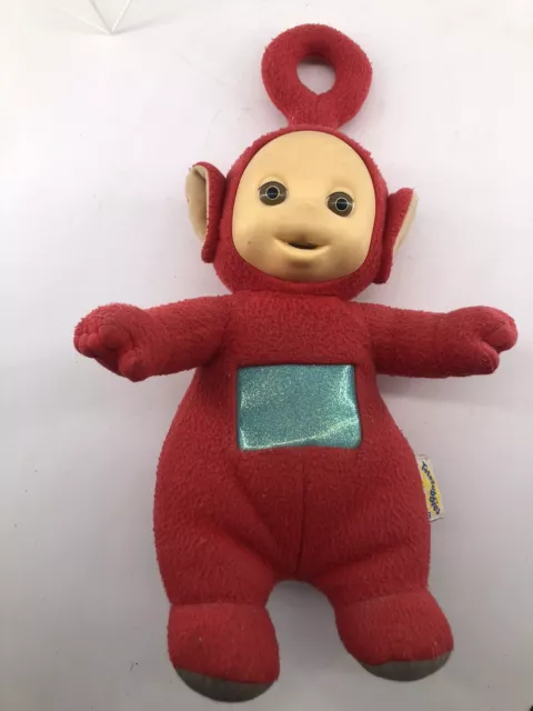 Vintage 1998 Teletubbies Talking 15" tall Po Red Plush Doll Toy Works