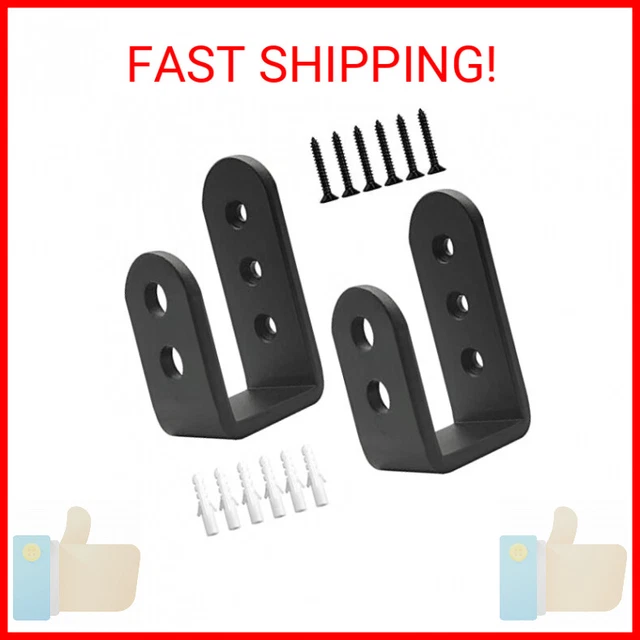 2 Pack Heavy Duty 2x4 Door Barricade Brackets Steel U Bracket Drop Open Bar Secu