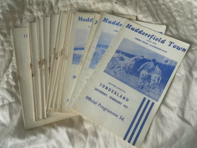 HUDDERSFIELD TOWN HOME PROGRAMMES FROM THE 1960s - CHOOSE FROM LIST