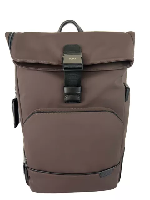 Tumi Harrison Osborn Roll Top Backpack Chocolate Brown New