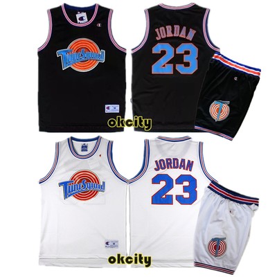 NBA Michael Jordan Tune Squad Space Jam Movie #23 White Jersey