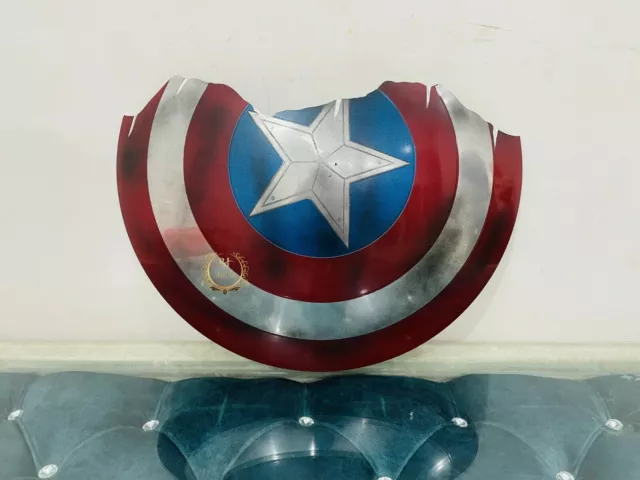 Captain America Broken Shield - Metal Prop Replica - Avengers Endgame