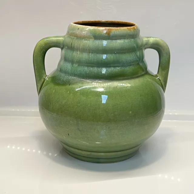 Carl Gebauer Pottery Green 944 Art Nouveau Art Deco 1920’s Germany Vase Planter