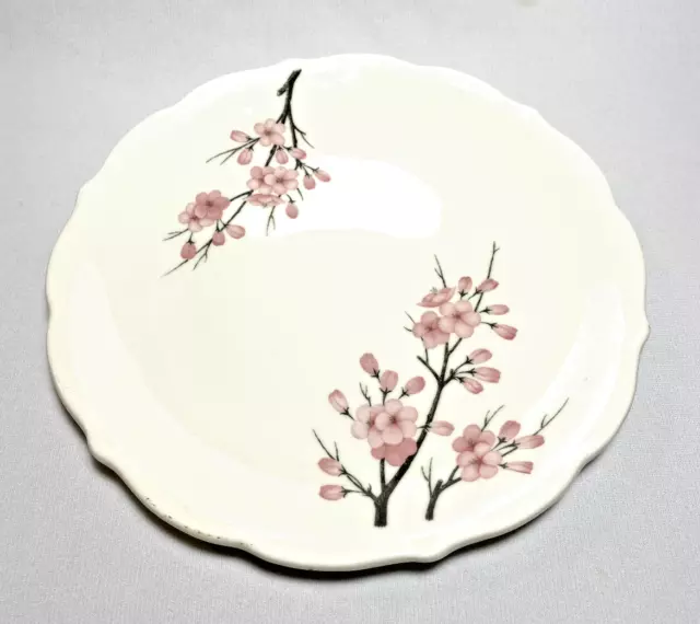 SYRACUSE China~ Early Restaurant Ware 10" DINNER PLATE (Pink Cherry Blossom)~USA