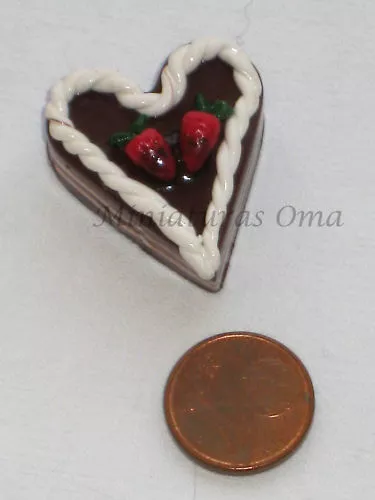 Tarta en fimo miniatura 1/12 casas muñecas