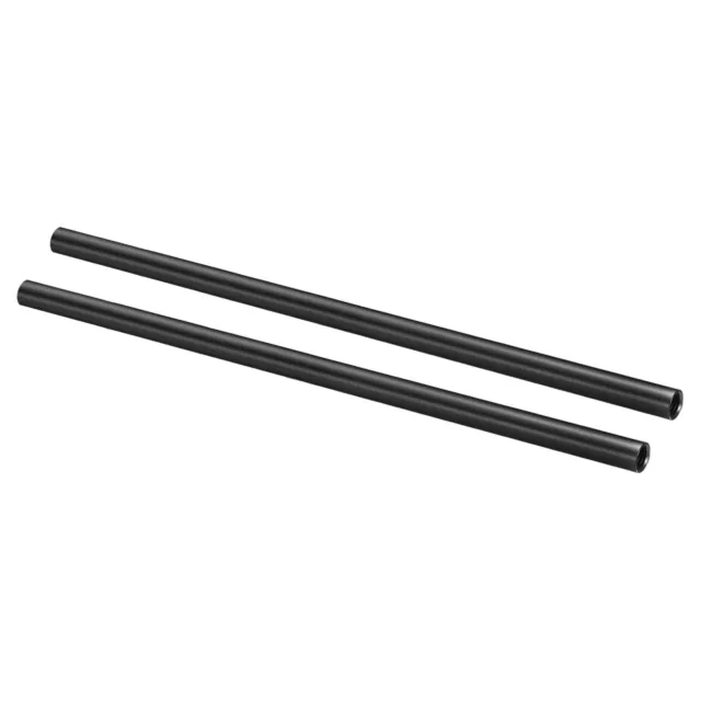14" 15mm Rod Camera Rods M12 Thread Aluminum Alloy for Rail Support System, 2pcs