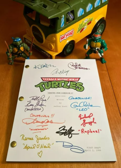 Teenage Mutant Ninja Turtles TV Show Script 1987- Cast-Signed-Autograph Reprints