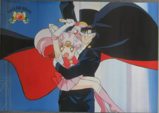 Sailor Moon - Chibiusa & Tuxedo Mask - Poster 1992 - Toei Animation - ZigZag