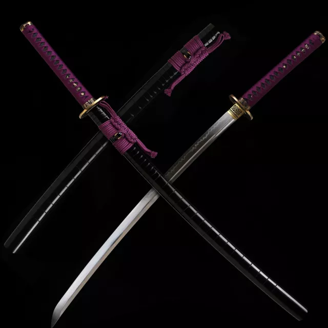 Unokubi Zukuri Blade Japanese Katana Sword T10 Steel Clay Tempered Razor Sharp