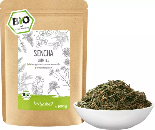 Sencha Grüntee BIO 1000 g | 100% natürlich - ohne Zusätze I bioKontor