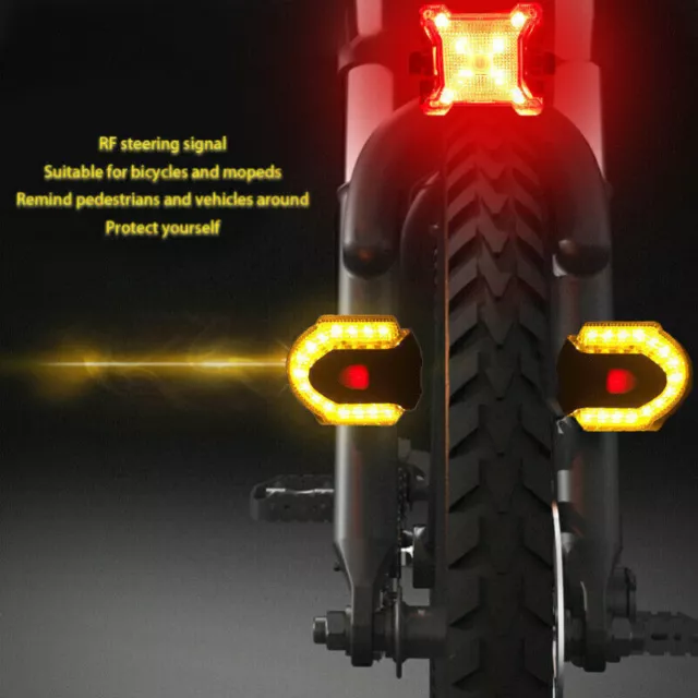 Drahtlose Steuerung Fahrrad Blinker Licht Wasserdichte Fahrrad Vorne Hinten  Sicherheits Warnlicht