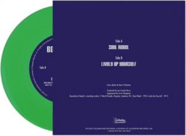 MARLEY - SOUL REBEL GREEN - New Vinyl Record 7 - N4A