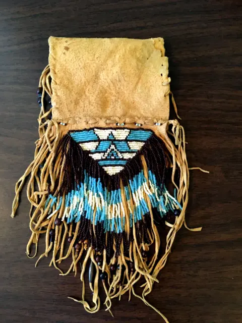 Replica North American Indian Pouch Bead Work