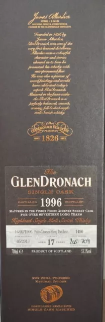 Glendronach 17 Jahre 1996-2013 Single PX Cask 54,1% ⭐Billy Walker⭐