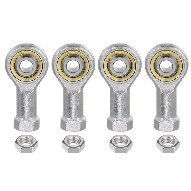 4pcs SI5TK PHSA5 M5 Female Rod End M5x0.8 Right Hand Thread,Includes Jam Nut