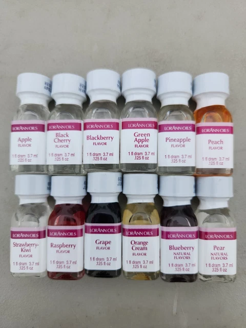 12 Count LorAnn Hard Candy Flavoring Oil Dated February-June 2023. Sealed