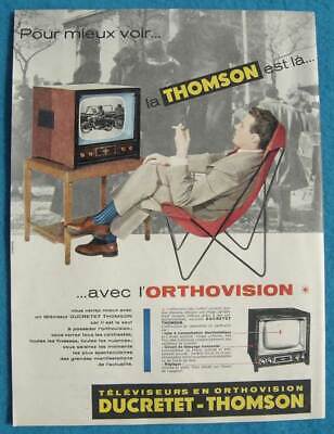 Poste Radio Ducretet Thomson De 1957 Ducretet Publicité Papier 