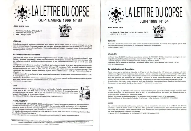 11 Lettres du COPSE + divers Scout Joubert Signe de Piste Scoutisme Europe 3