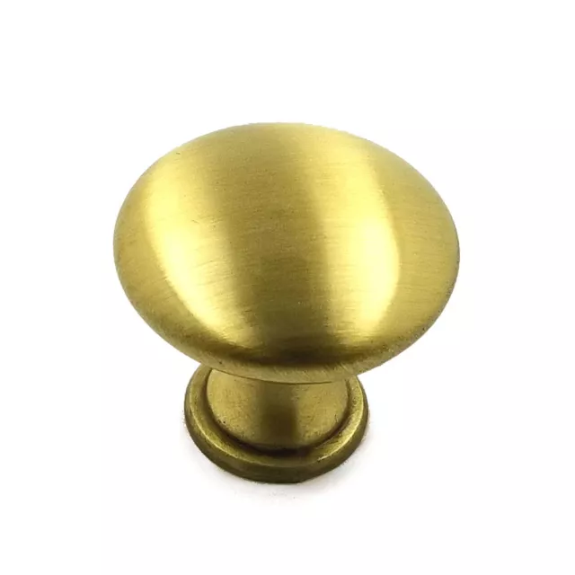 1-1/8" Knob Satin Brass TraditionalMushroom Cabinet Handle 2775 Door Kitchen