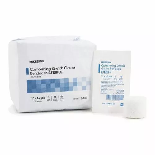 Conforming Bandage 1 Inch X 1-7/10 Yard Sterile Count of 24 By McKesson