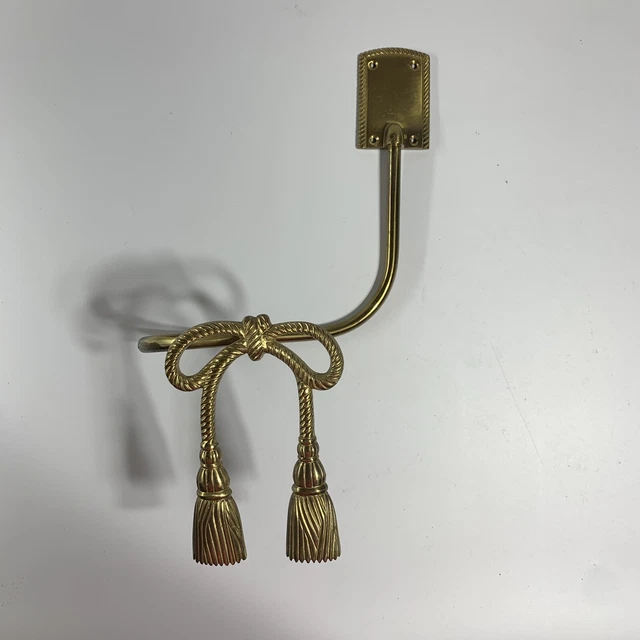 Brass Italian Rope Curtain Tieback Vintage ￼