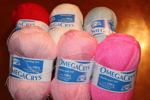 Omega Crystal 100gr, OmegaCrys, Crystal Thread, Hilo Crystal Various Colors