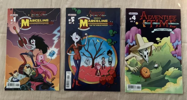Adventure Time Comic Book Lot Marceline & Scream Queens #1A,5A Candy Capers #4B