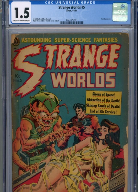 Strange Worlds #5 Good Reader Cgc Bondage Cover Wood Cover And Art Baer Art